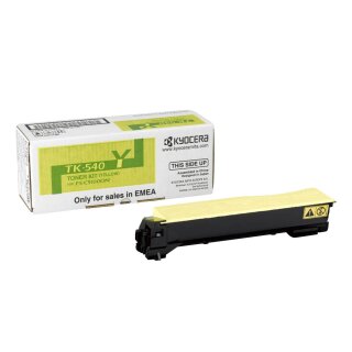 TK540Y - gelb - Original Kyocera Toner mit 4.000 Seiten Druckleistung nach Iso