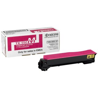 TK550M - magenta - Original Kyocera Toner mit 5.000 Seiten Druckleistung nach Iso