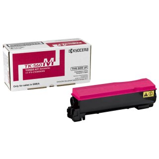 TK560M - magenta - Original Kyocera Toner mit 9.000 Seiten Druckleistung nach Iso