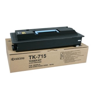 TK715 - schwarz - Original Kyocera Toner mit 34.000 Seiten Druckleistung nach Iso