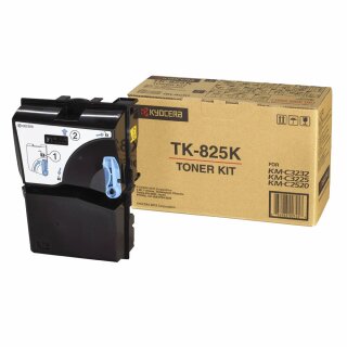 TK825K - schwarz - Original Kyocera Toner mit 15.000 Seiten Druckleistung nach Iso