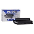 PC-201 - schwarz - Original Brother Thermotransferband...