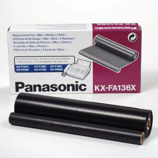 KX-FA 136x - schwarz - Original Panasonic Thermotransferband mit 2 x 336 Seiten Druckleistung nach Iso 
