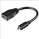 Hama, HDMI-Kabeladapter, Typ D (Micro) Stecker - Typ A...