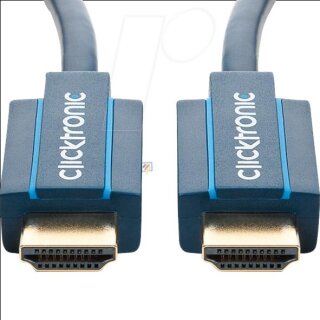 clicktronic High Speed HDMI™ Kabel mit Ethernet Hochgeschwindigkeitskabel für HD-und 3D-TV