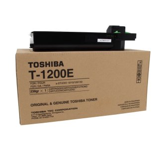T-1200E - schwarz - Original Toshiba Toner mit 6.500 Seiten Druckleistung nach Iso