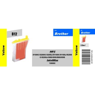 B12 - LC600Y - yellow - TiDis Ersatzpatrone mit 13ml Inhalt