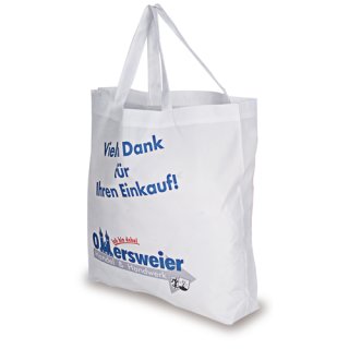 Einkaufstasche Weiss mit Henkel 45x42x9,5cm - für Sublimationsdruck Optimal