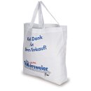 Einkaufstasche Weiss mit Henkel 45x42x9,5cm - für...