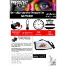 Schultertasche Neapel in Schwarz für den Sublimationsdruck 340x200x80mm | Mindestabnahme 5 Stück