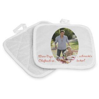 Topflappen weiß, Größe 17 x 17 cm für den Sublimationsdruck | Mindesabnahme 6 Stück