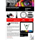 10er Sparpack Dreieckswimpel 18 x 27cm mit verschiedenen farbigen Franzen für den Sublimationsdruck mit einem Sublimationsdrucker