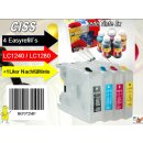 CISS Sparpack II: Easyrefills+1000ml Nachfülltinte...