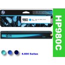 HP980C - Original D8J07A - cyan - Druckpatrone mit 6.600...