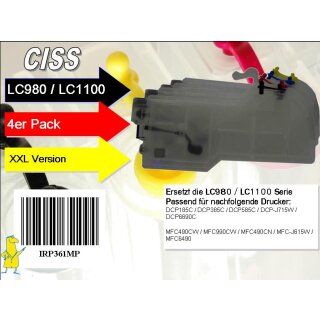 CISS Dr.Inkjet XXL Easyrefillpatronen für LC-1100 / LC-980 - Leerpatronen -