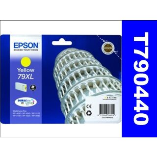 T790440 - yellow XL - Epson Druckerpatrone 79XL für 2.000 Seiten Druckleistung - Durabrite Ultra