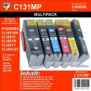 C131MP - Multipack - 6 TiDis Ersatzdruckerpatronen inkl....