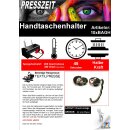 10x Handtaschenhalter mit Alu-Einsatz, Glitzer, verschiedene Ausführungen