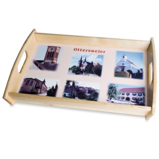 10x UNISUB Holztablett, Größe 205 x 330 mm oder 285 x 435 mm, Farbe Natur & Schwarz - Sublimationszubehör