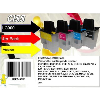 CISS Dr.Inkjet Easyrefillpatronen für LC-900 - Leerpatronen -