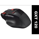 Formschöne Trust Gaming Maus GXT120 auf Funkbasis in Schwarz  