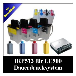 Schlauchsystem: CISS Dr.Inkjet für LC900 inkl. 400ml Premium Nachfülltinte