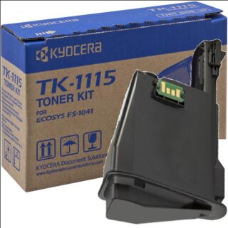 TK1115 - schwarz - Original Kyocera Toner mit 1.600 Seiten Druckleistung nach Iso