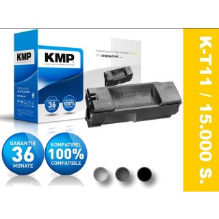 KMP Ersatzlasertoner mit 15.000 Seiten Druckleistung nach Iso für TK55 - schwarz - 