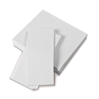 Schutzpapier weiß, Größe 100 x 230 mm, 1.000 Blatt Packung