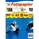 SPP164 - A3 Glossy Papier mit 210g/m2 - weiß und...