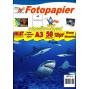 SPP166 - A3 Glossy Papier mit 120g/m2 - weiß und...