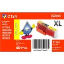 C124 - CLI-551YXL - yellow - TiDis Ersatzdruckerpatrone mit 11ml Inhalt