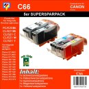 C66MP - Multipack - 5 TiDis Ersatzdruckerpatronen -KCMYK- 