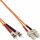 InLine® LWL Duplex Kabel, SC/ST, 62,5/125µm, OM1, 1m