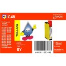 C48 - TiDis Ersatzpatrone für CLI8Y - yellow - mit 15ml Inhalt