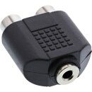 InLine® Audio Adapter, 3,5mm Klinke Buchse Stereo an...