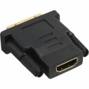 InLine® HDMI-DVI Adapter, HDMI Buchse auf DVI Stecker, vergoldete Kontakte, 4K2K kompatibel