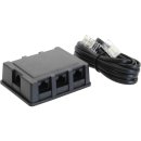 InLine® ISDN Verteiler Box, 6-fach, inkl. Kabel, 3m,...