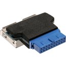 InLine® USB 3.0 Adapter, 2x Buchse A auf Pfostenanschluss