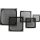 InLine® Lüftergitter, Aluminium Filter, 60x60mm, schwarz