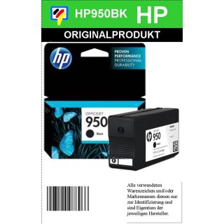 HP950 - Original CN049AE - schwarz - Druckpatrone Nr. 950 mit 1.000 Seiten Druckleistung nach Iso