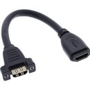 InLine® HDMI Adapterkabel zum Einbau, HDMI A...