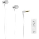 InLine® Bluetooth Audio-Receiver mit In-Ear Kopfhörer und Mikrofon, Audio-Empfänger, Stereo, weiß