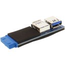 InLine® USB 3.0 Adapter lang, 2x Buchse A auf...
