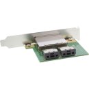 InLine® SAS Dual Slotblech PCI, 2x ext. SFF-8088 auf 2x int. SFF-8087