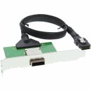 InLine® SAS Slotblech PCI mit Kabel, ext. SFF-8088...