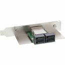 InLine® SAS Slotblech PCI + 50p Centr., ext. SFF-8088...