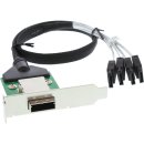 InLine® SAS low profile Slotblech PCI mit Kabel, ext....