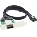 InLine® SAS low profile PCI Slotblech mit Kabel, ext....