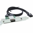 InLine® SAS Slotblech PCI + 50p Centr., mit Kabel,...